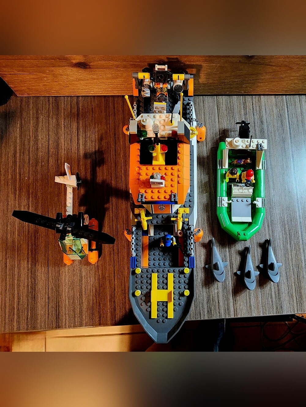 💥 LEGO City 60014 Coast Guard Patrol Vessel Helicopter & Sub Lot 💥 - Picture 12 of 17